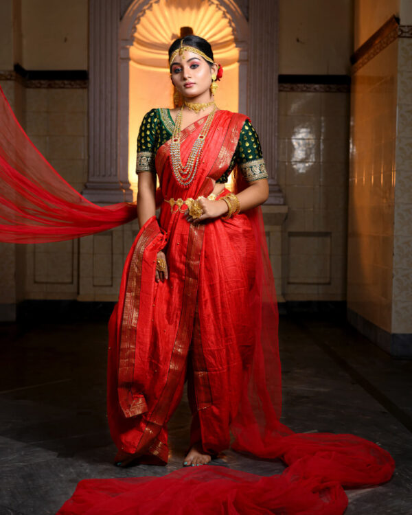 Traditional Bridal Saree - Image 2